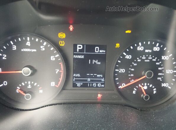 3KPA24AB2JE082179 2018 KIA RIO Black Vista del cuadro de instrumentos