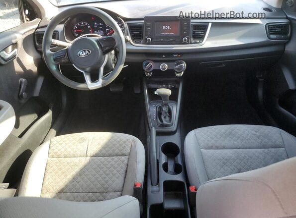 3KPA24AB4JE072964 2018 KIA RIO Black Widok deski rozdzielczej