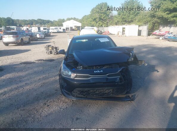 3KPA24AD4NE487953 2022 KIA RIO Black Widok zestawu wskaźników