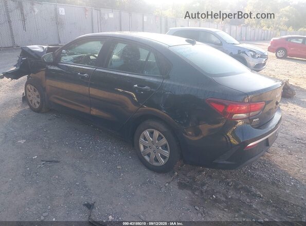 3KPA24AD4NE487953 2022 KIA RIO Black Tył lewy