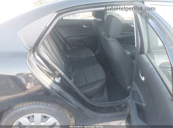 3KPA24AD4NE487953 2022 KIA RIO Black Widok naklejki z numerem VIN