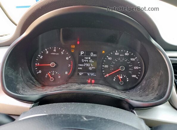 3KPA24ADXME379111 2021 KIA RIO Black Vista del cuadro de instrumentos