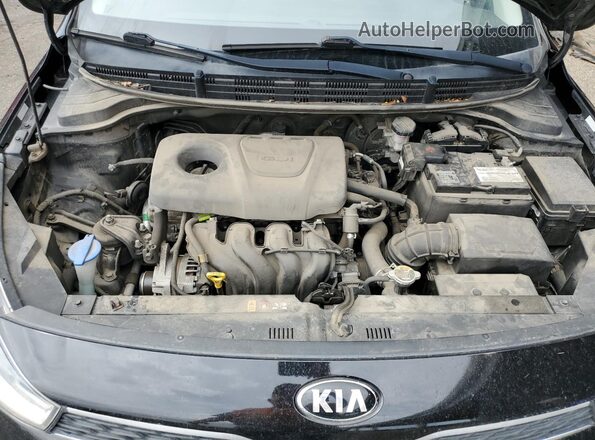 3KPA25AB7JE095676 2018 KIA RIO Черный Вид задней части салона