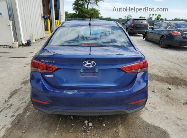 3KPC24A34JE025693 2018 HYUNDAI ACCENT Синий Вид сзади