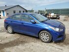 2018 Hyundai Accent Se Синий vin: 3KPC24A34JE025693