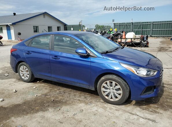 3KPC24A34JE025693 2018 HYUNDAI ACCENT Синий Передняя правая четверть