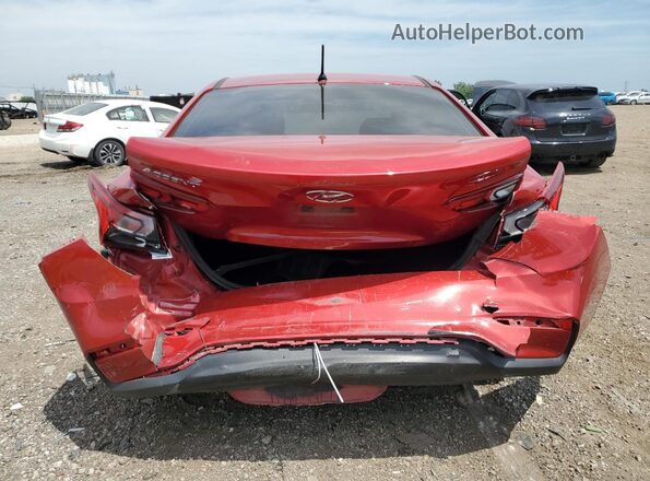 3KPC24A39JE016603 2018 HYUNDAI ACCENT Красный Вид сзади