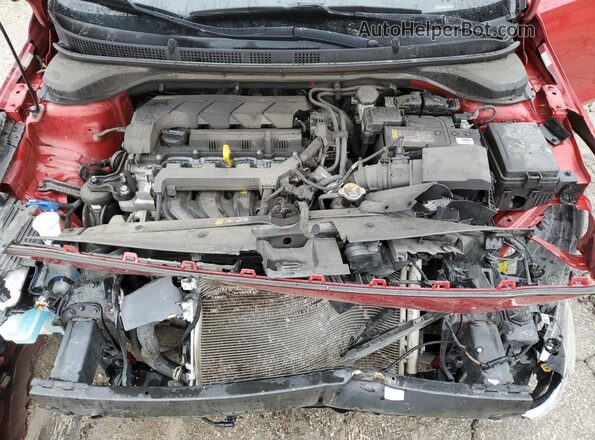 3KPC24A60ME130133 2021 HYUNDAI ACCENT Red Widok wnętrza z tyłu