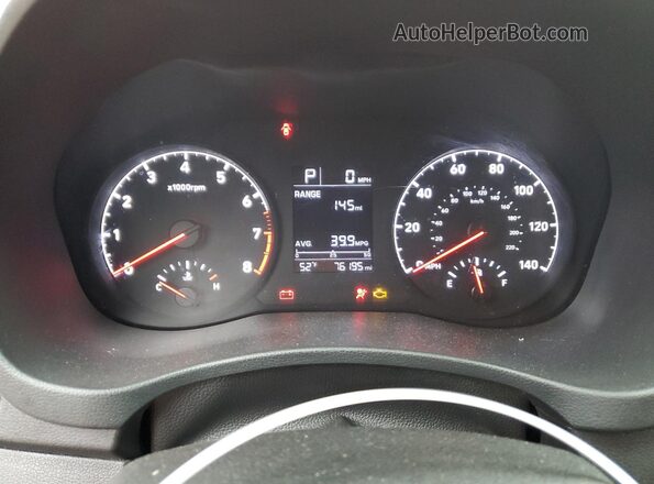 3KPC24A60ME130133 2021 HYUNDAI ACCENT Red Widok zestawu wskaźników