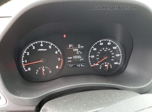 3KPC24A69ME133211 2021 HYUNDAI ACCENT Red ხელსაწყოთა პანელის ხედი