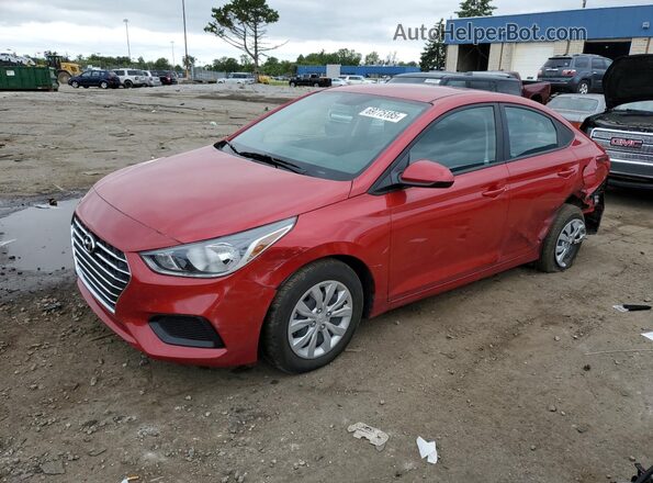 3KPC24A69ME133211 2021 HYUNDAI ACCENT Red წინა მარცხენა ხედი სამი მეოთხედიდან