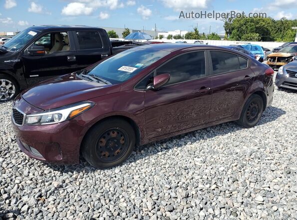 3KPFK4A76JE281107 2018 KIA FORTE Burgundy Front left