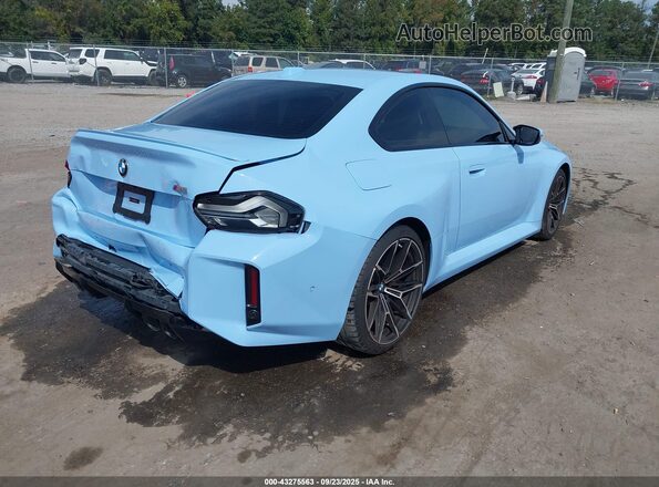 3MF13DM09R8E18666 2024 BMW M2 Light Blue Задняя правая четверть