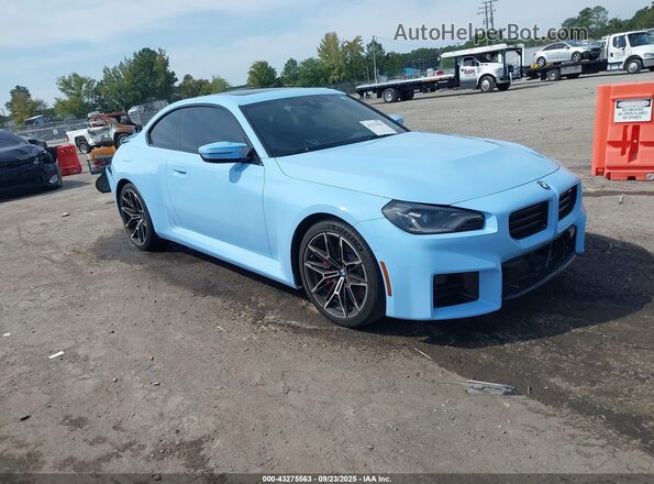 3MF13DM09R8E18666 2024 BMW M2 Light Blue Передняя правая четверть