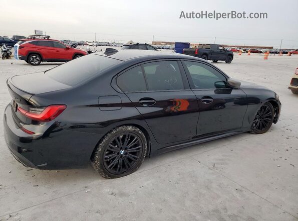3MW5U7J06M8B64654 2021 BMW M3 Black Հետևի աջ