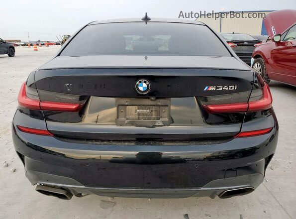 3MW5U7J06M8B64654 2021 BMW M3 Black Հետևի տեսք