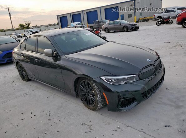 3MW5U7J06M8B64654 2021 BMW M3 Black Առջևի աջ