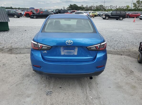 3MYDLBYV3JY314674 2018 TOYOTA YARIS Blue Vista trasera
