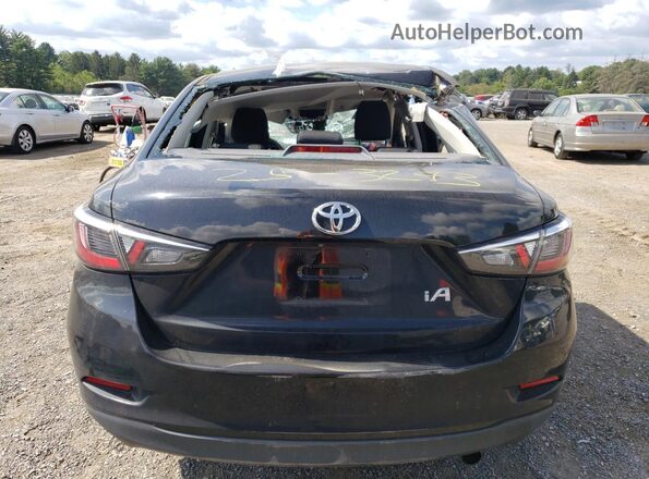 3MYDLBYV7JY329436 2018 TOYOTA YARIS Black Вид ззаду