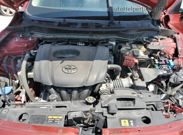 3MYDLBYV8HY174227 2017 TOYOTA YARIS Maroon Vista interior trasera