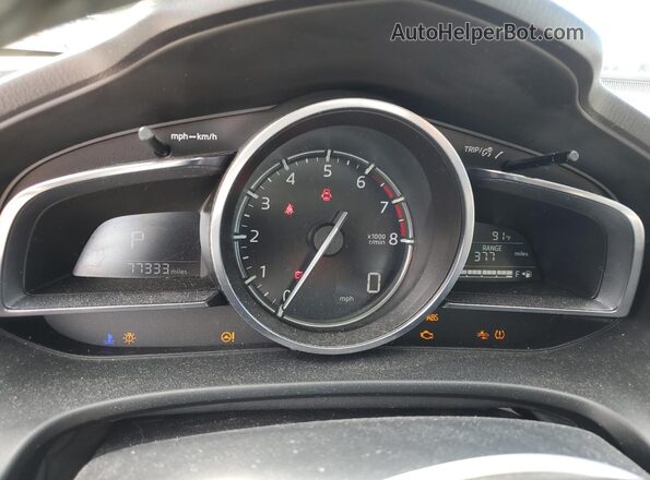 3MZBN1M38JM195247 2018 MAZDA 3 Синий Вид щитка приборов