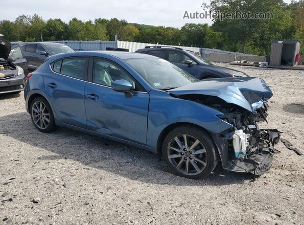 3MZBN1M38JM195247 2018 MAZDA 3 Синий Передняя правая четверть