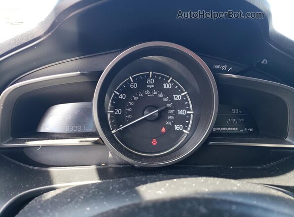 3MZBN1U75JM176853 2018 MAZDA 3 White Instrument cluster view