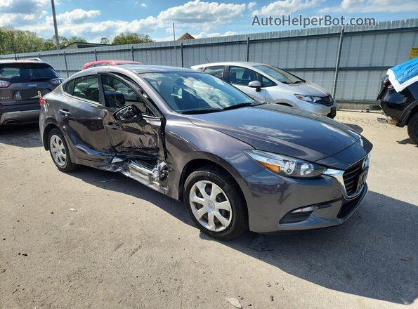 3MZBN1U76JM232797 2018 MAZDA 3 Серый Передняя правая четверть