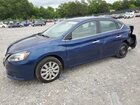 2017 Nissan Sentra S Синий vin: 3N1AB7AP5HL640094