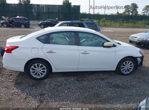 3N1AB7AP5KY267763 2019 NISSAN SENTRA White Widok zestawu wskaźników