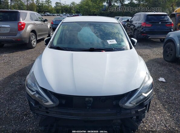 3N1AB7AP5KY267763 2019 NISSAN SENTRA White Widok deski rozdzielczej