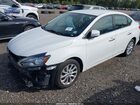 2019 Nissan Sentra Sv White vin: 3N1AB7AP5KY267763