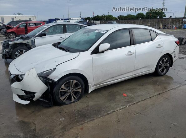 3N1AB8CV2MY205676 2021 NISSAN SENTRA White Панорамний вид салону 360°