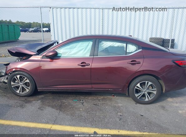 3N1AB8CV2MY324070 2021 NISSAN SENTRA Бордовый 