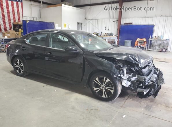 3N1AB8CVXMY254351 2021 NISSAN SENTRA Black Front right