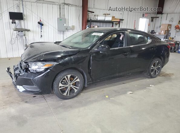 3N1AB8CVXMY254351 2021 NISSAN SENTRA Black Front left