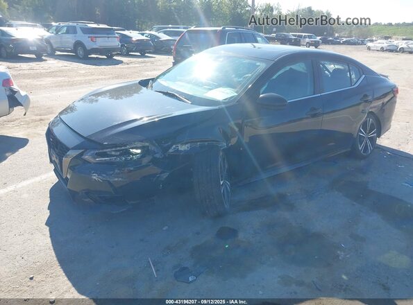 3N1AB8DV1MY291593 2021 NISSAN SENTRA Черный Передняя левая четверть