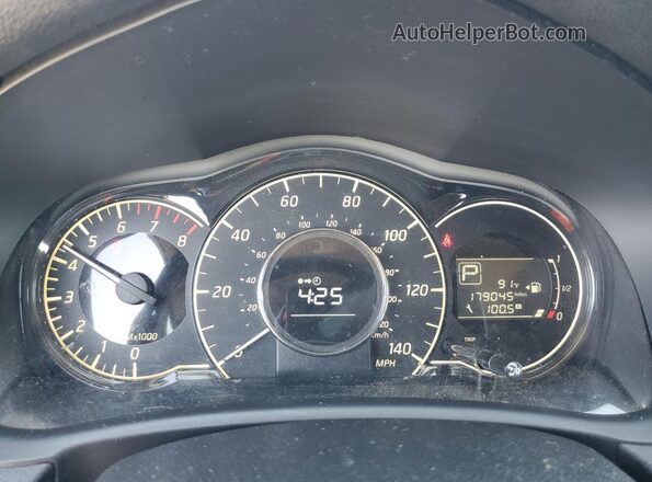 3N1CE2CP4GL373965 2016 NISSAN VERSA Black Widok zestawu wskaźników