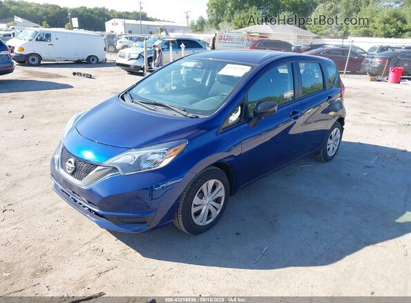3N1CE2CPXJL354053 2018 NISSAN VERSA NOTE Синий Передняя левая четверть