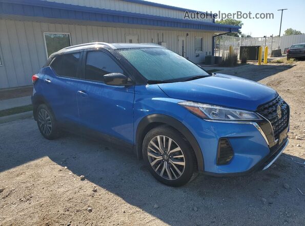 3N1CP5CV3ML471035 2021 NISSAN KICKS Blue წინა მარჯვენა