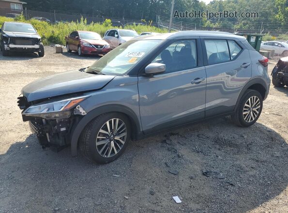 3N1CP5CV3ML472931 2021 NISSAN KICKS Gray წინა მარცხენა ხედი სამი მეოთხედიდან