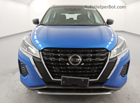 3N1CP5CV3ML518564 2021 NISSAN KICKS Blue Front view