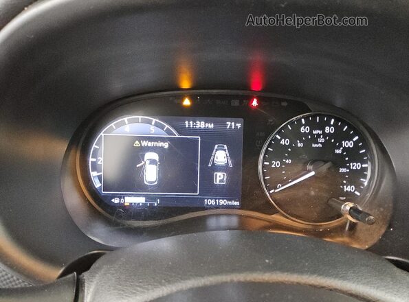 3N1CP5CV3ML518564 2021 NISSAN KICKS Blue Instrument cluster view
