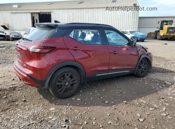 3N1CP5DV5ML566727 2021 NISSAN KICKS Красный Задняя правая четверть