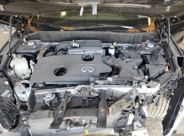 3PCAJ5BB2MF102341 2021 INFINITI QX50 Black Engine compartment view