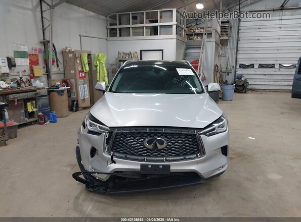 3PCAJ5BB4MF119285 2021 INFINITI QX50 Серебряный Вид щитка приборов