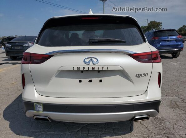3PCAJ5CA8MF101037 2021 INFINITI QX50 White Вид ззаду