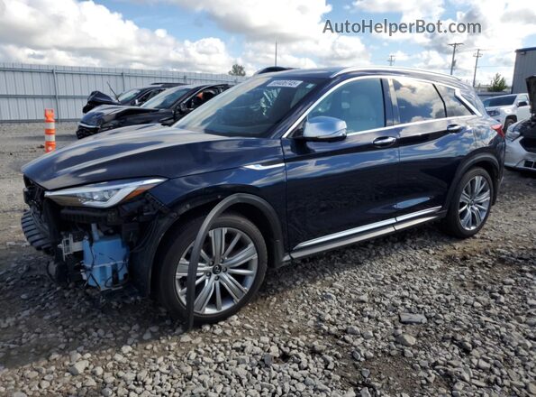 3PCAJ5CB7MF115584 2021 INFINITI QX50 Blue Передня ліва чверть