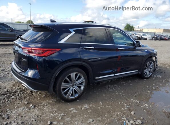 3PCAJ5CB7MF115584 2021 INFINITI QX50 Blue Задня права чверть