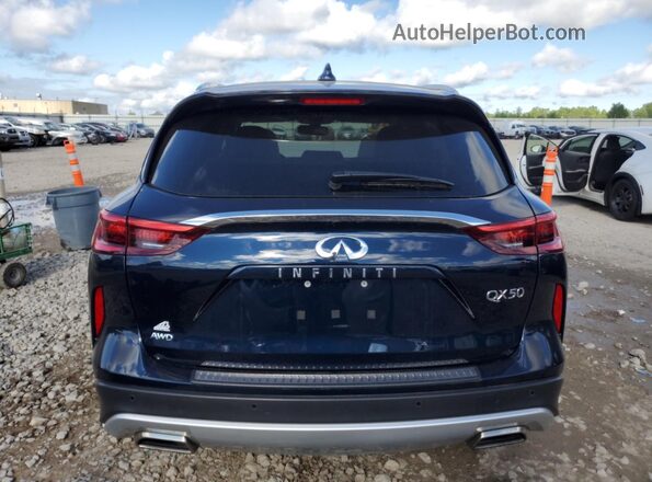 3PCAJ5CB7MF115584 2021 INFINITI QX50 Blue Вид ззаду